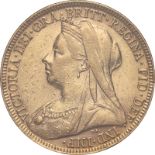1899 P Gold Sovereign (AGW=0.2355 oz.)