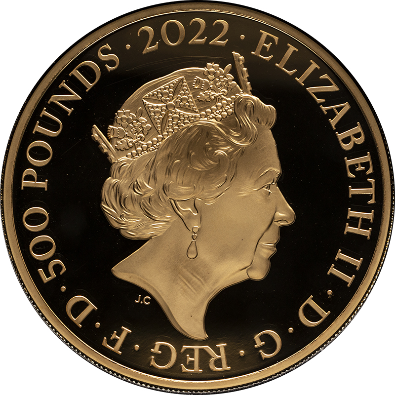 2022 Gold 500 Pounds (5 oz.) City Views - London Proof Box & COA - Image 2 of 2