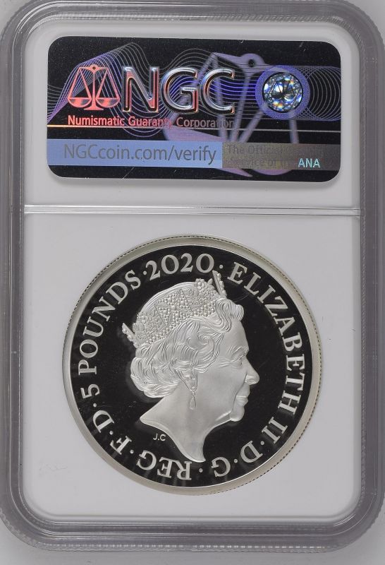 2020 Lot of 3 Silver Three Graces 5 Pounds Proof NGC-graded Box & COA (ASW=6.0152 oz.) - Image 6 of 6