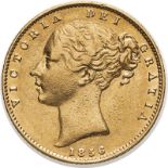 1856 Gold Sovereign (AGW=0.2355 oz.)