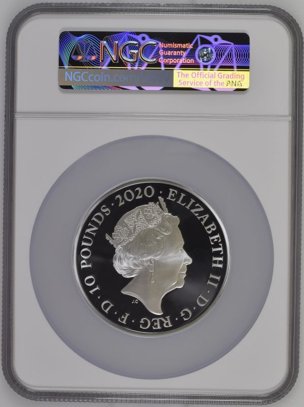 2020 Silver 10 Pounds (5 oz.) Music Legends - David Bowie Proof NGC PF 70 ULTRA CAMEO #2111519-003 B - Image 2 of 2