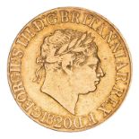 1820 Gold Sovereign Open 2 Hattons Box & COA (AGW=0.2355 oz.)
