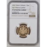 2022 Gold Sovereign Platinum Jubilee Proof Piedfort NGC PF 69 ULTRA CAMEO #6135054-018 (AGW=0.4704 o