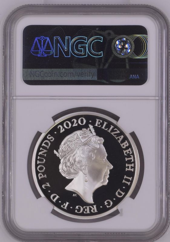 2020 Lot of 3 Silver Bond, James Bond 2 Pounds Proof NGC PF 70 ULTRA CAMEO Box & COA (ASW=3.0076 oz. - Image 4 of 6