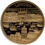 2022 Gold 100 Pounds (1 oz.) City Views - London Proof Box & COA