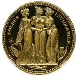 St. Helena 2021 Gold 5 Pounds The Three Graces "Pattern" Proof NGC PF 70 ULTRA CAMEO #5984724-022 (A
