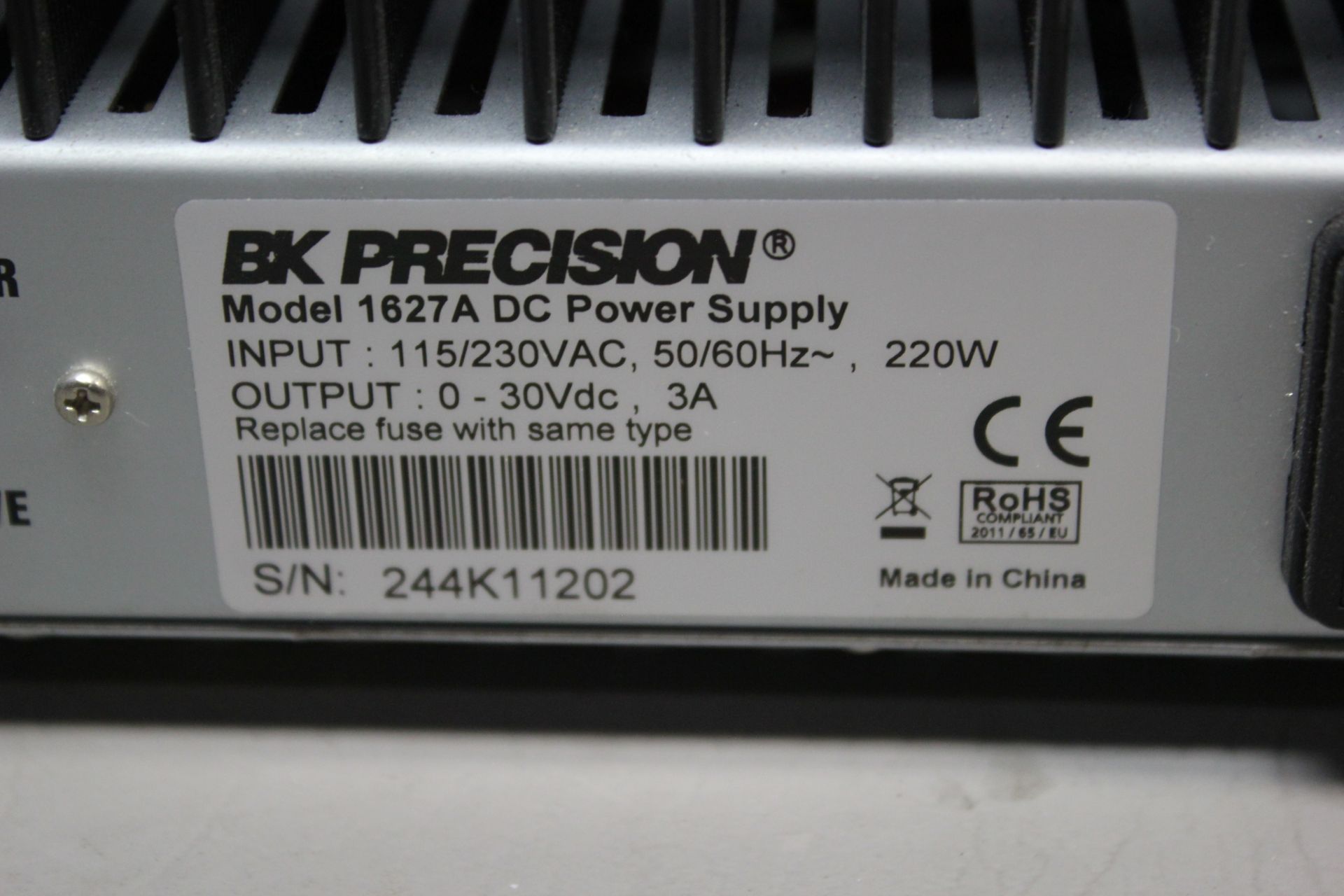 BK PRECISION 1627A DC REGULATED POWER SUPPLY - Image 5 of 5
