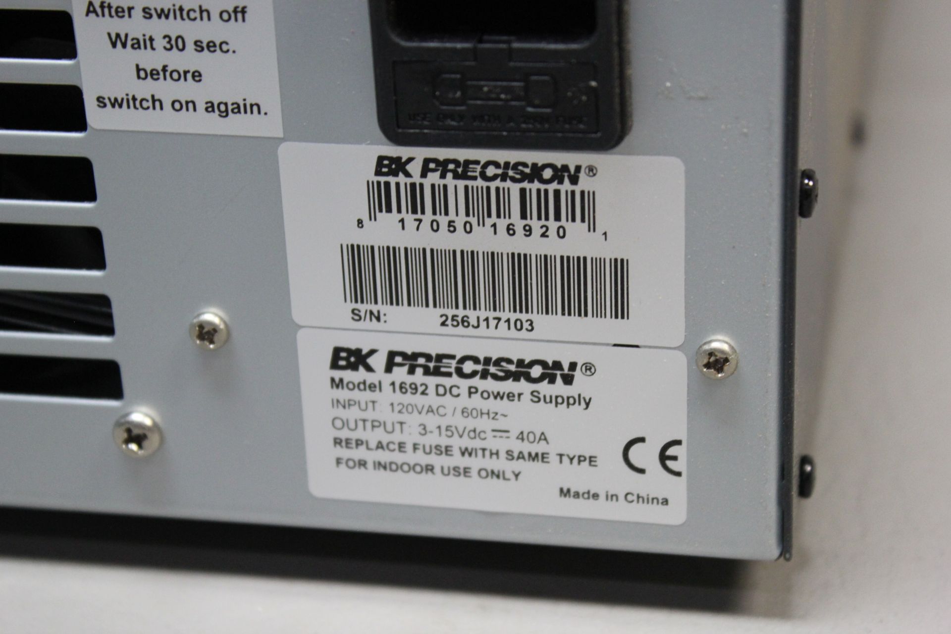 BK PRECISION DC REGULATED POWER SUPPLY - Image 5 of 6