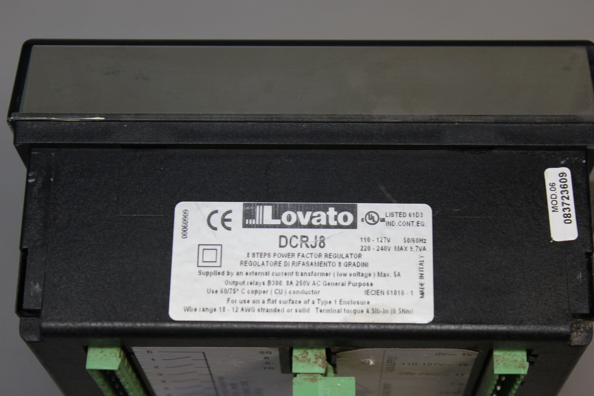 LOVATO DIGITAL POWER FACTOR CONTROLLER - Image 2 of 4