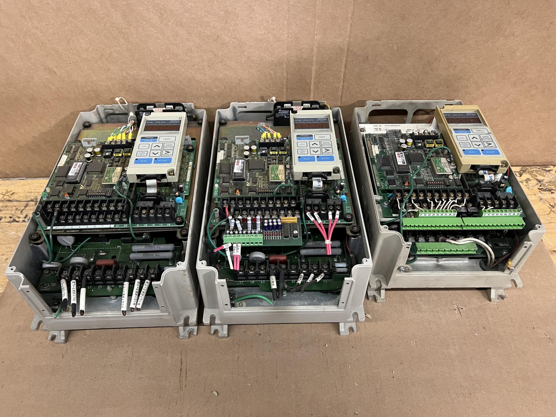 LOT OF 3 YASKAWA VARIABLE SPEED DRIVES