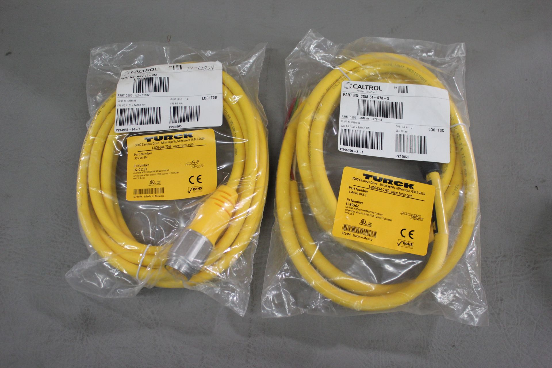 LOT OF NEW TURCK CABLES