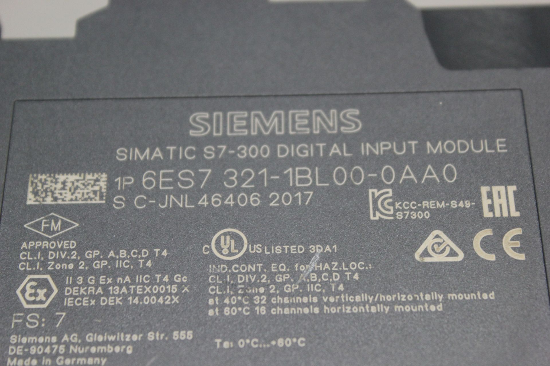 SIEMENS SIMATIC S7-300 DIGITAL INPUT MODULE - Image 3 of 4