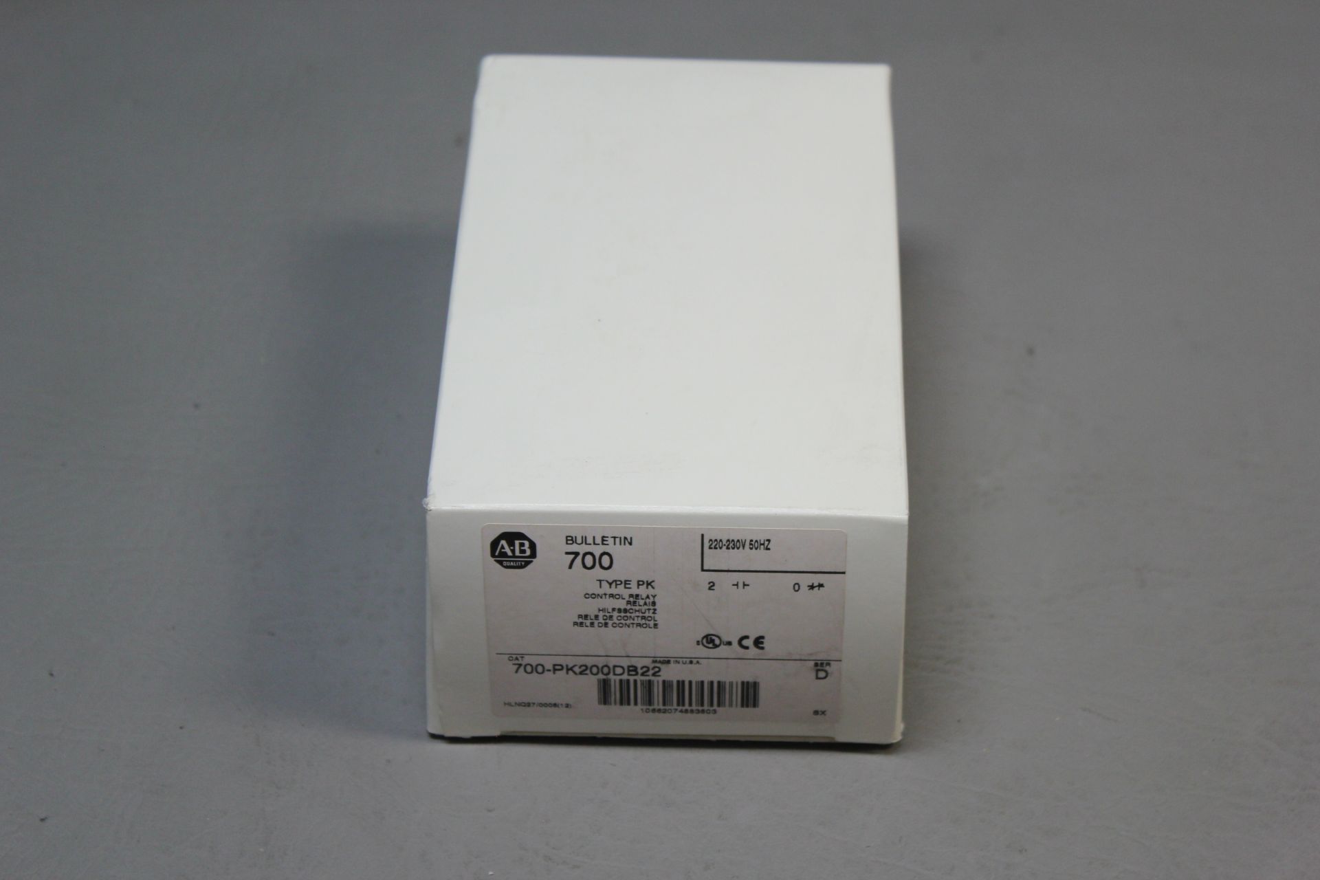 NEW ALLEN BRADLEY TYPE PK CONTROL RELAY