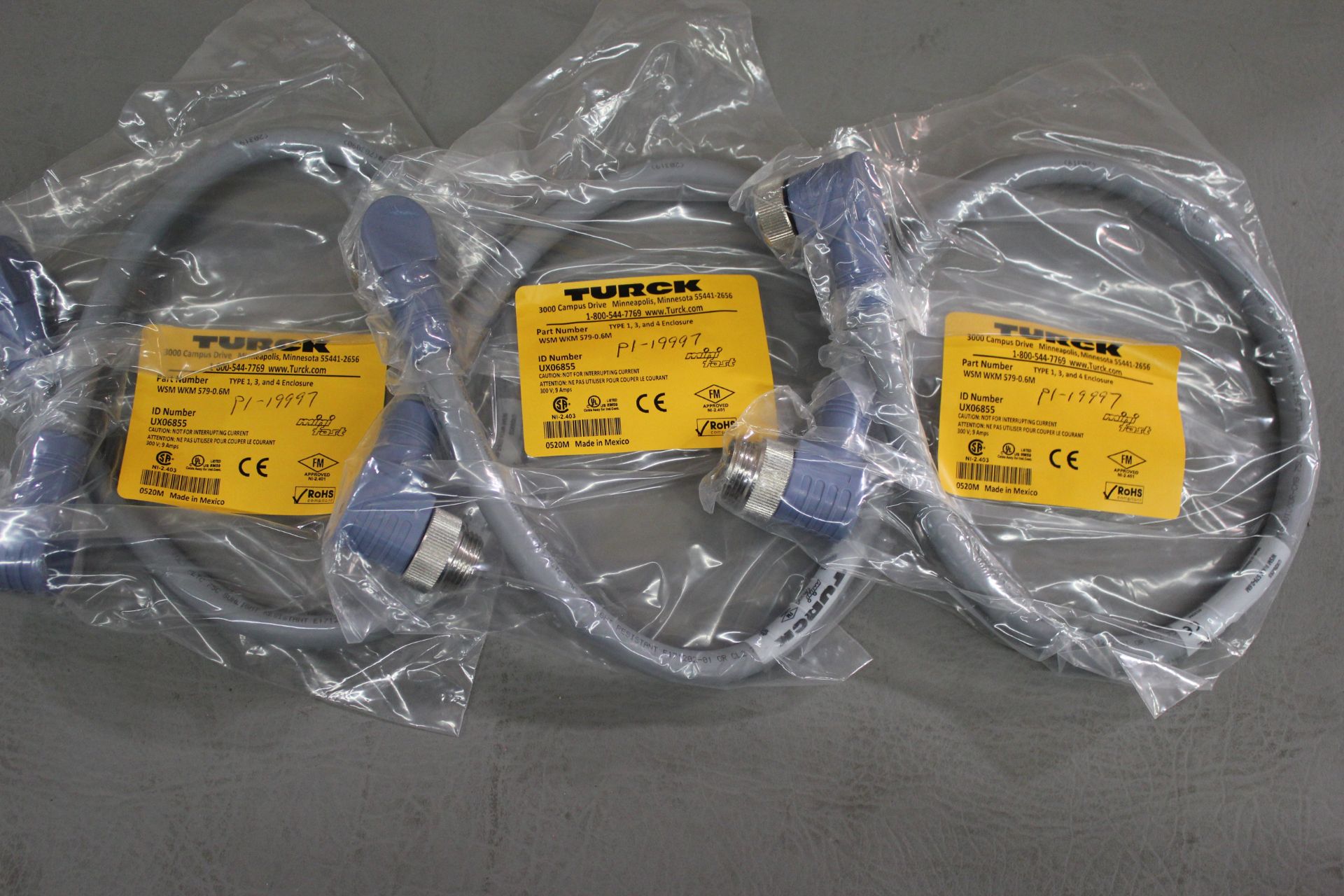 LOT OF NEW TURCK CABLES