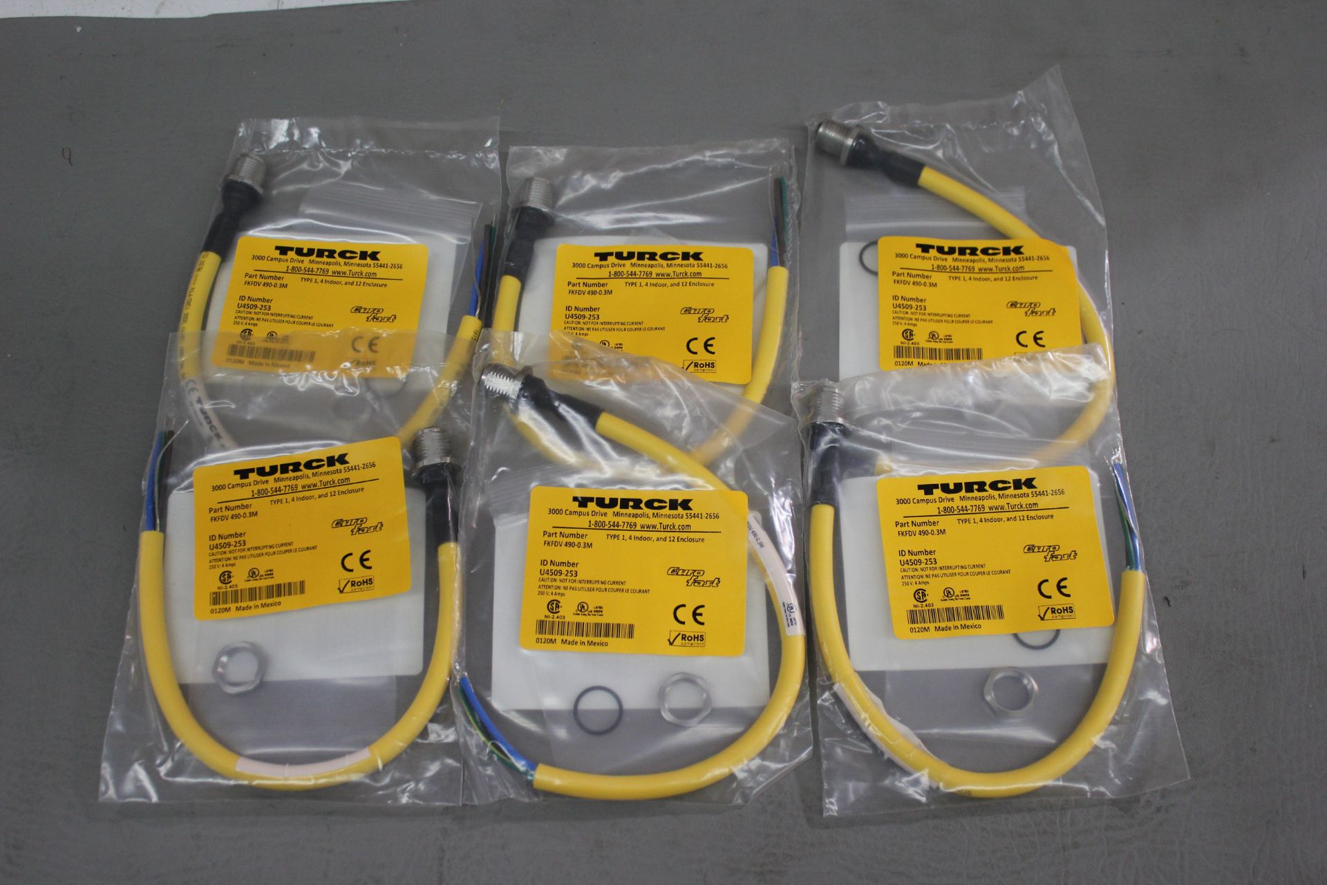 LOT OF NEW TURCK CABLES