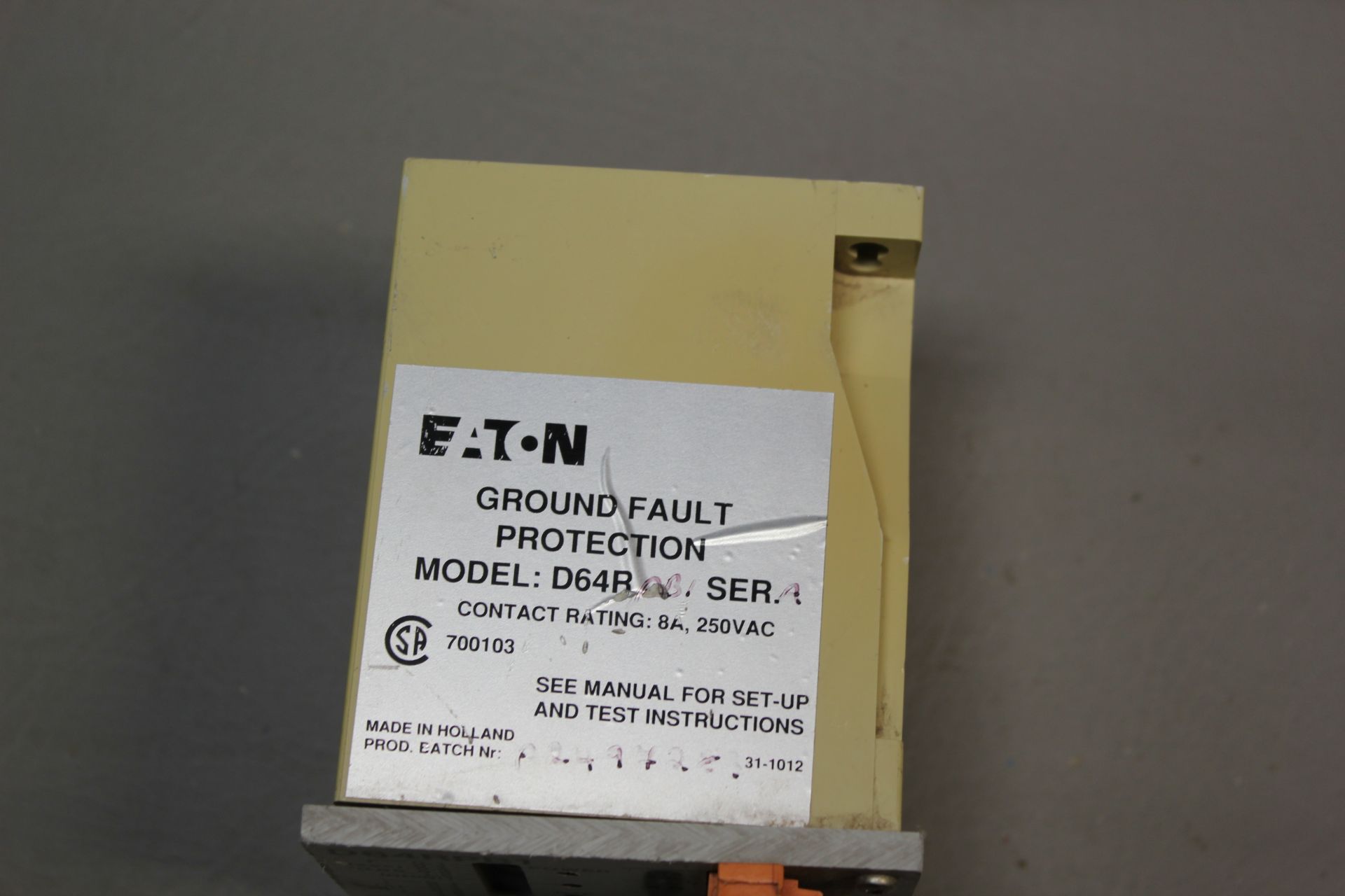 EATON GROUND FAULT PROTECTION MODULE - Image 2 of 2