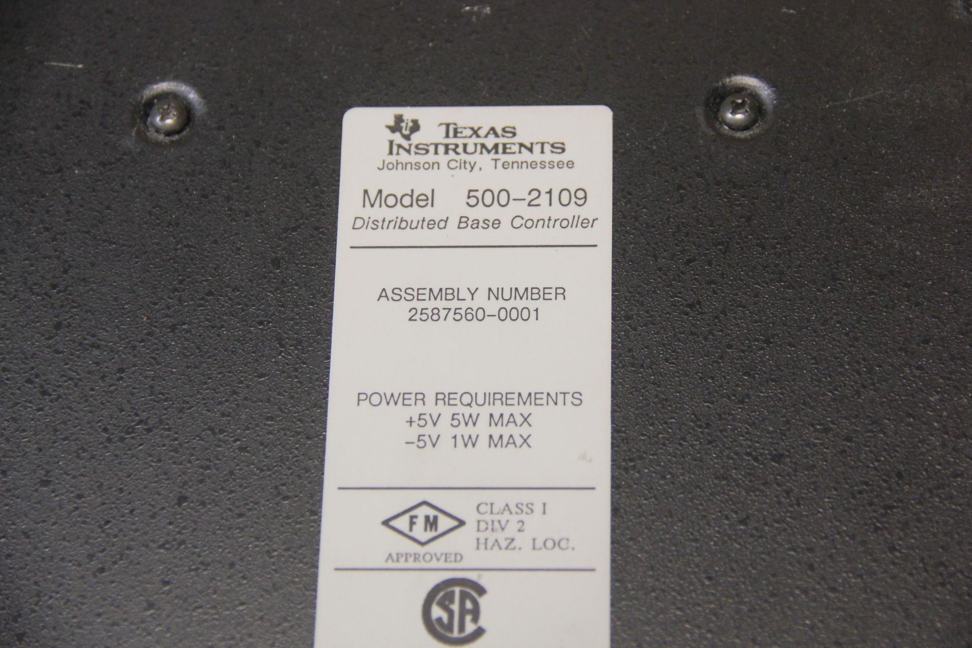 TEXAS INSTRUMENTS DISTRIBUTED BASE PLC CONTROLLER - Image 4 of 4