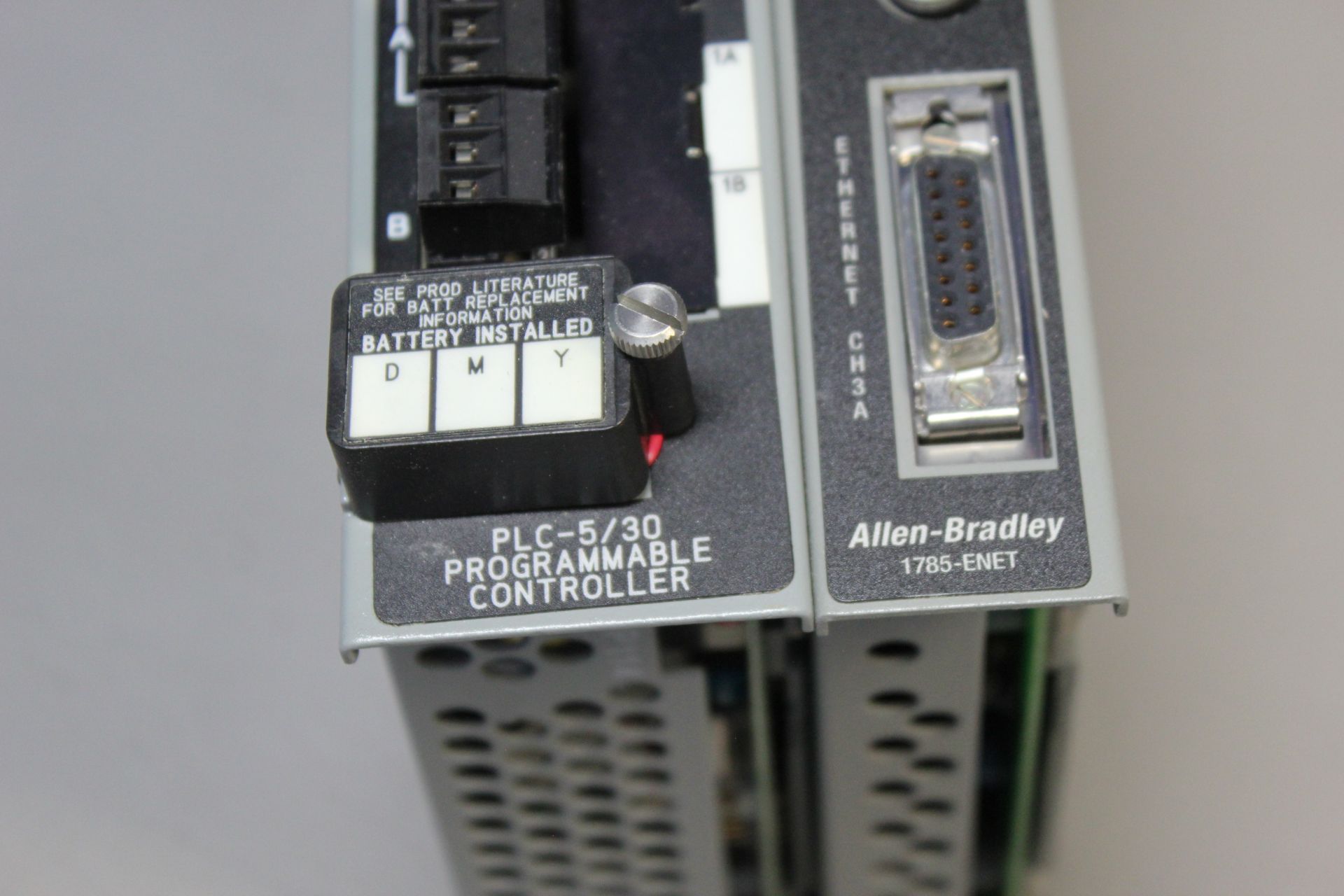 ALLEN BRADLEY PLC CPU PROCESSOR & ETHERNET INTERFACE MODULE - Image 3 of 6