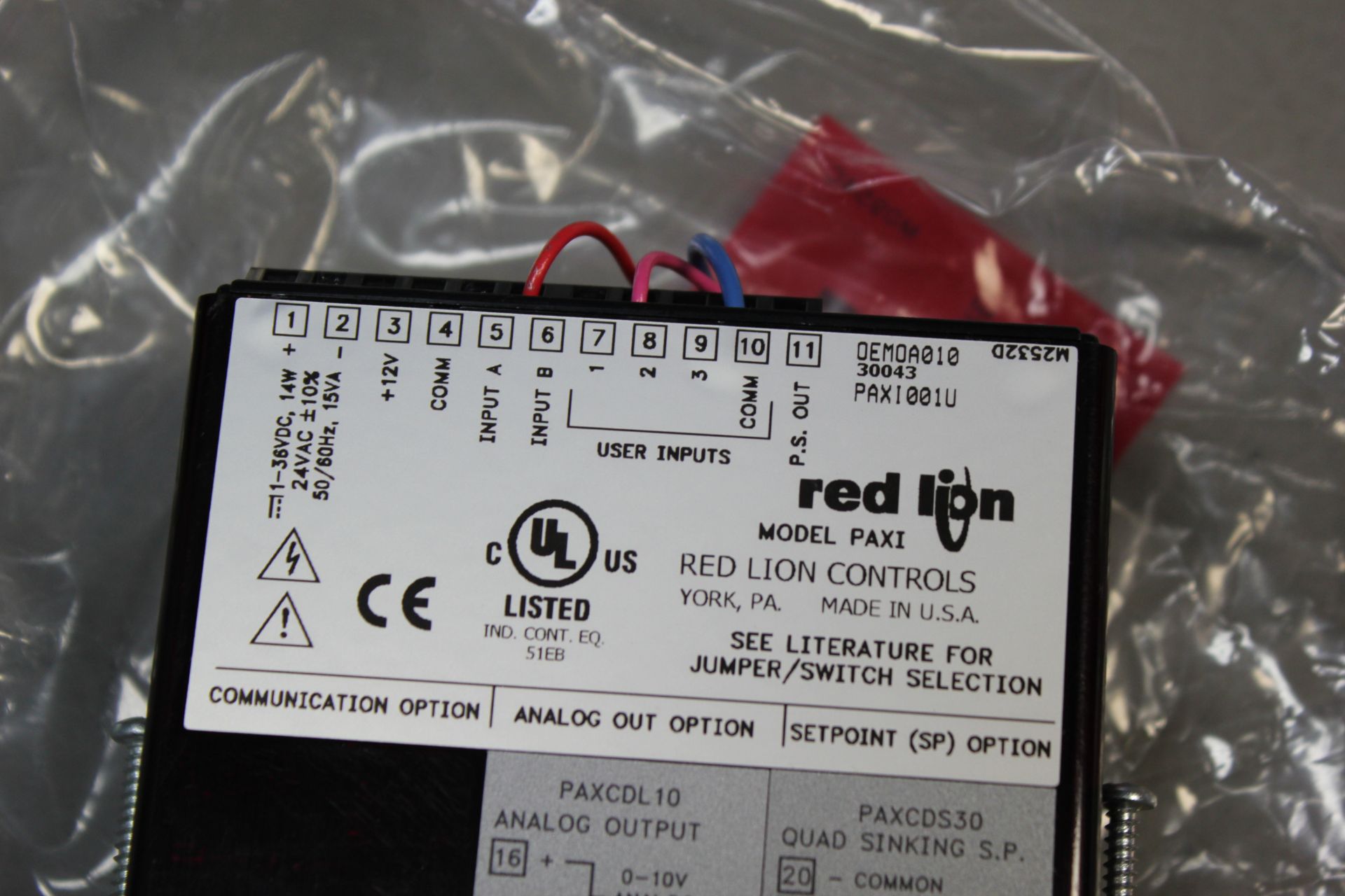 NEW RED LION PAX DIGITAL INPUT PANEL METER - Image 7 of 7