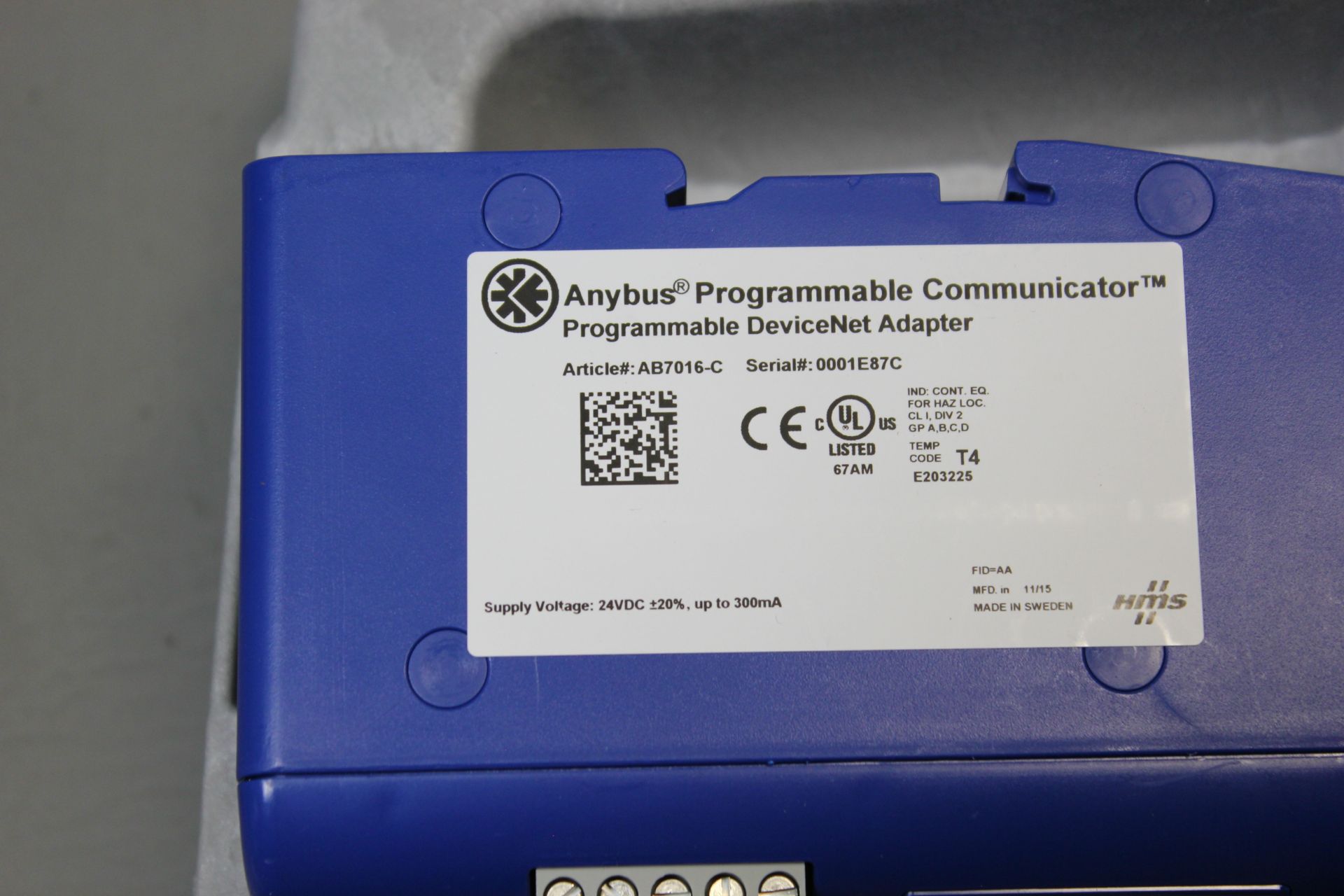 NEW ANYBUS PROGRAMMABLE COMMUNICATOR DEVICENET ADAPTER - Image 5 of 5