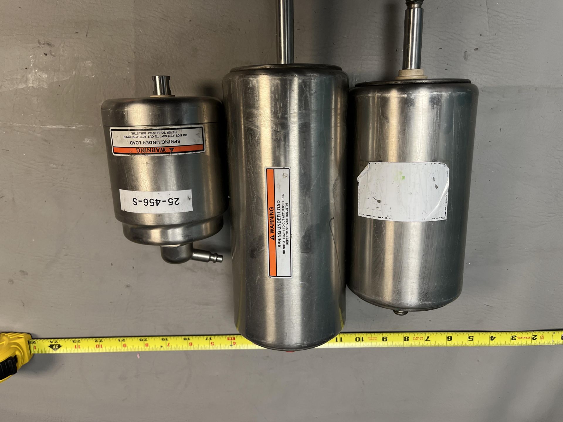 Lot of 3 Stainless Air Operated Sanitary Valves
