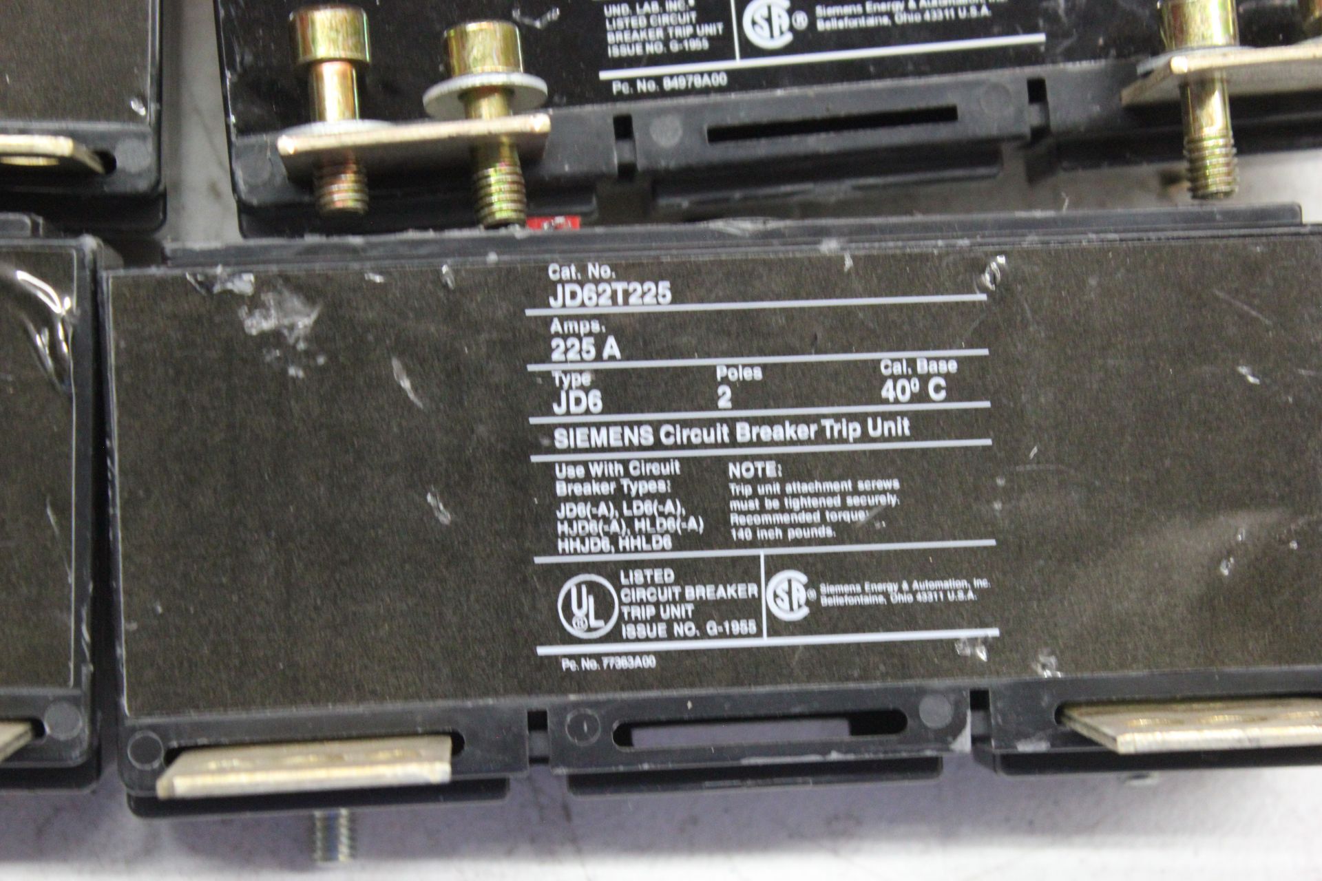 LOT OF SIEMENS CIRCUIT BREAKER TRIP UNITS - Image 4 of 6