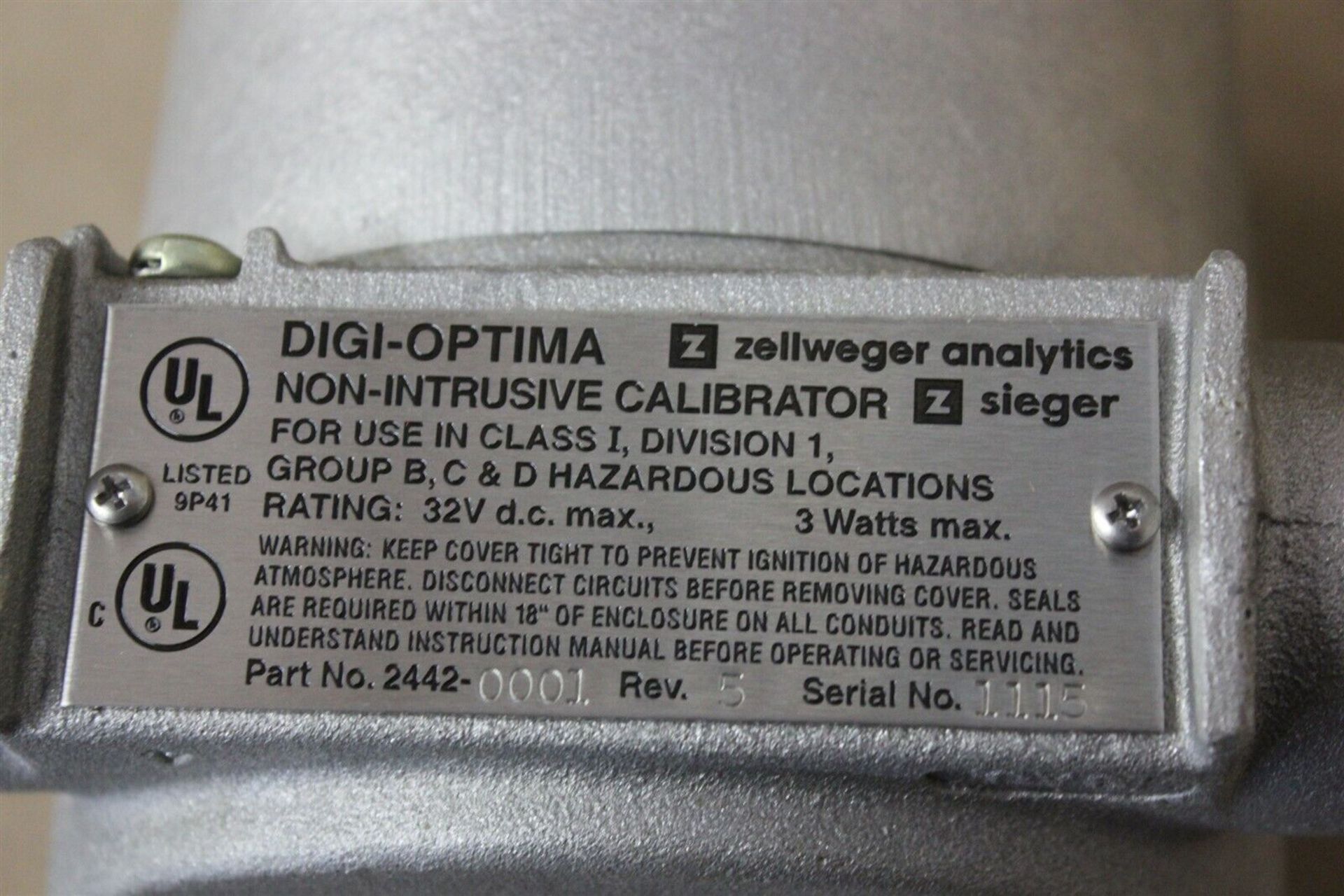 NEW ZELLWEGER SIEGER CALIBRATOR TRANSMITTER - Image 7 of 7