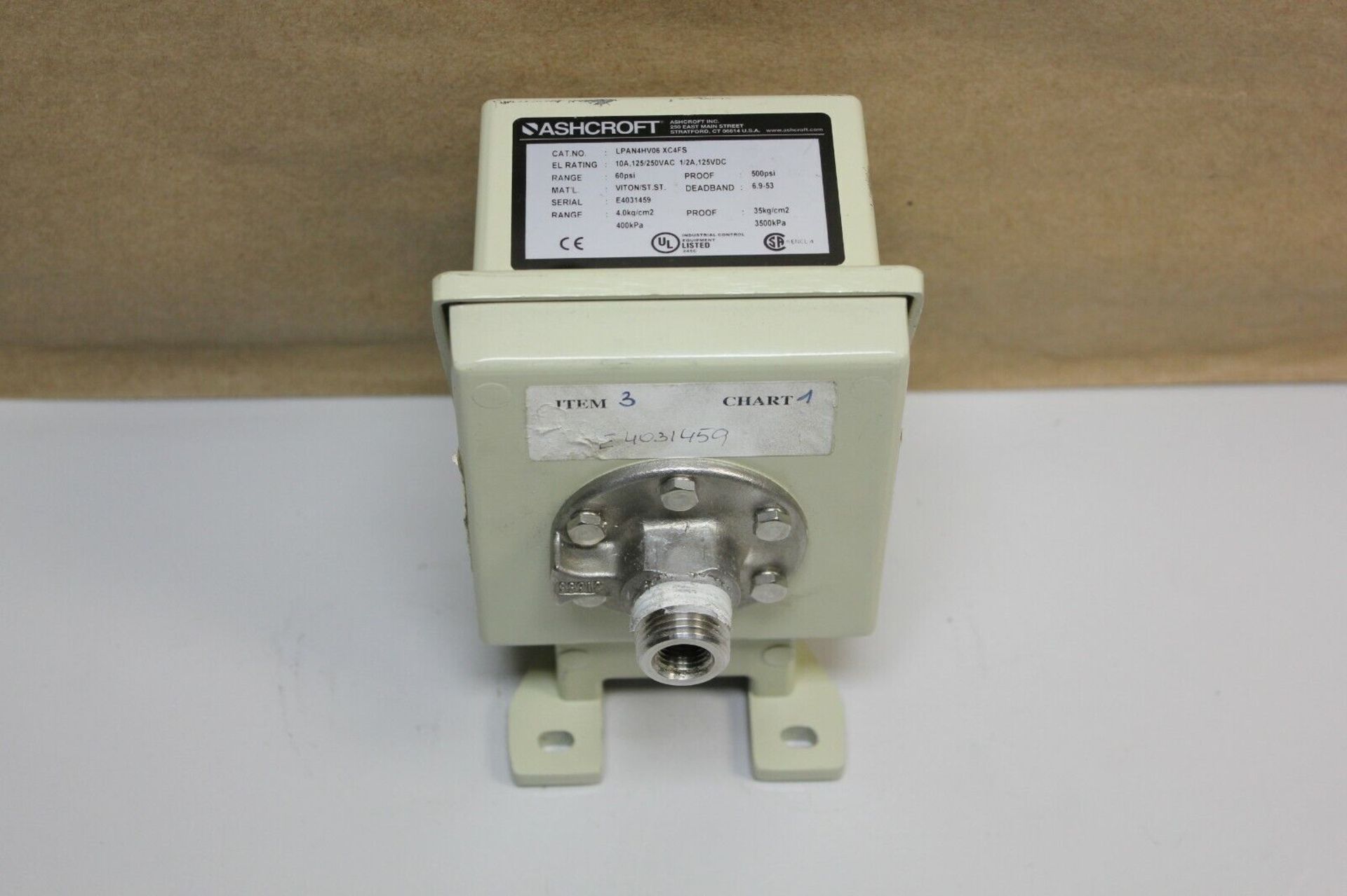 ASHCROFT PRESSURE SWITCH