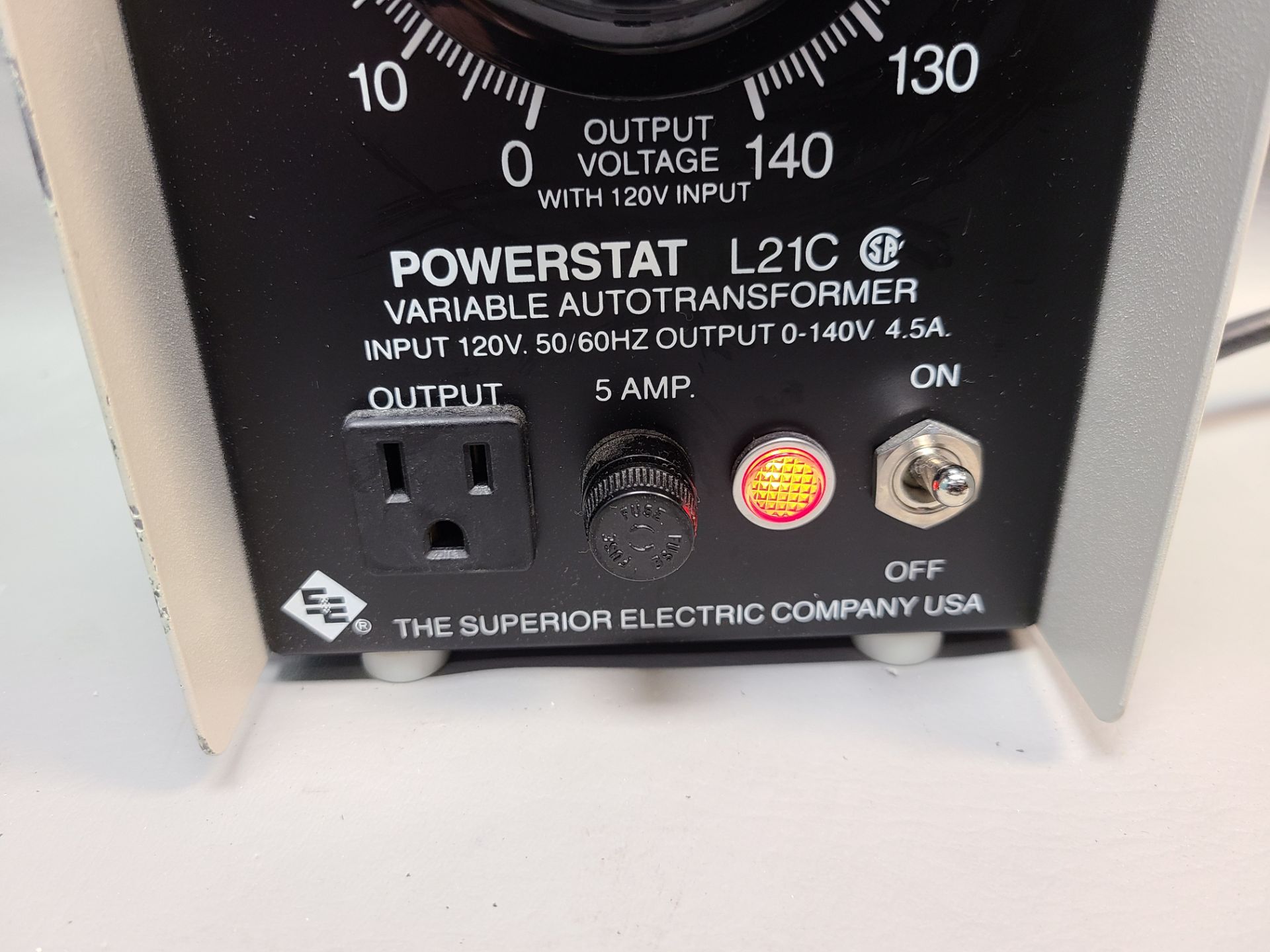 SUPERIOR ELECTRIC POWERSTAT VARIABLE AUTOTRANSFORMER - Image 2 of 2