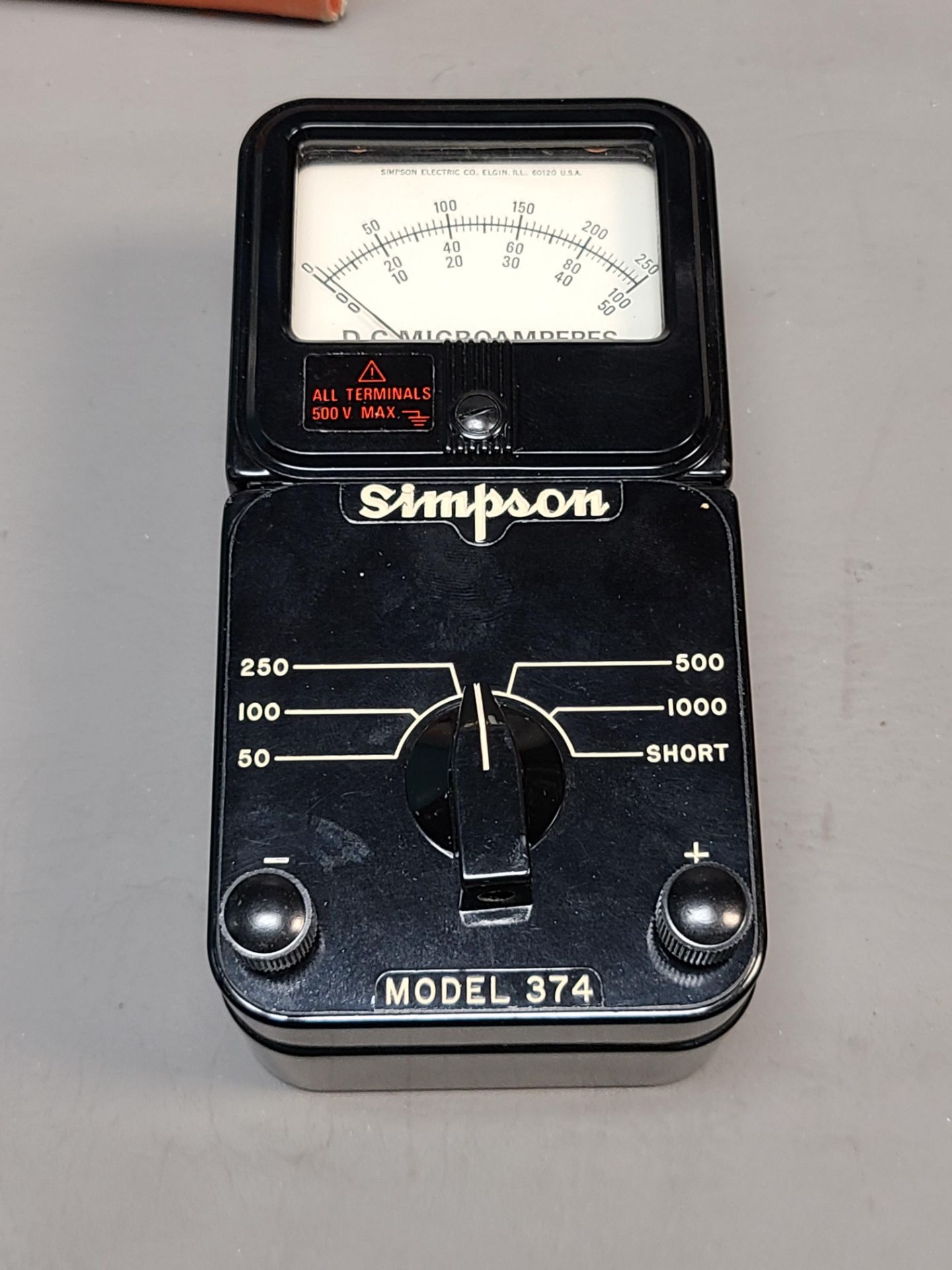 NEW SIMPSON DC MICROAMPERES METER - Image 5 of 9