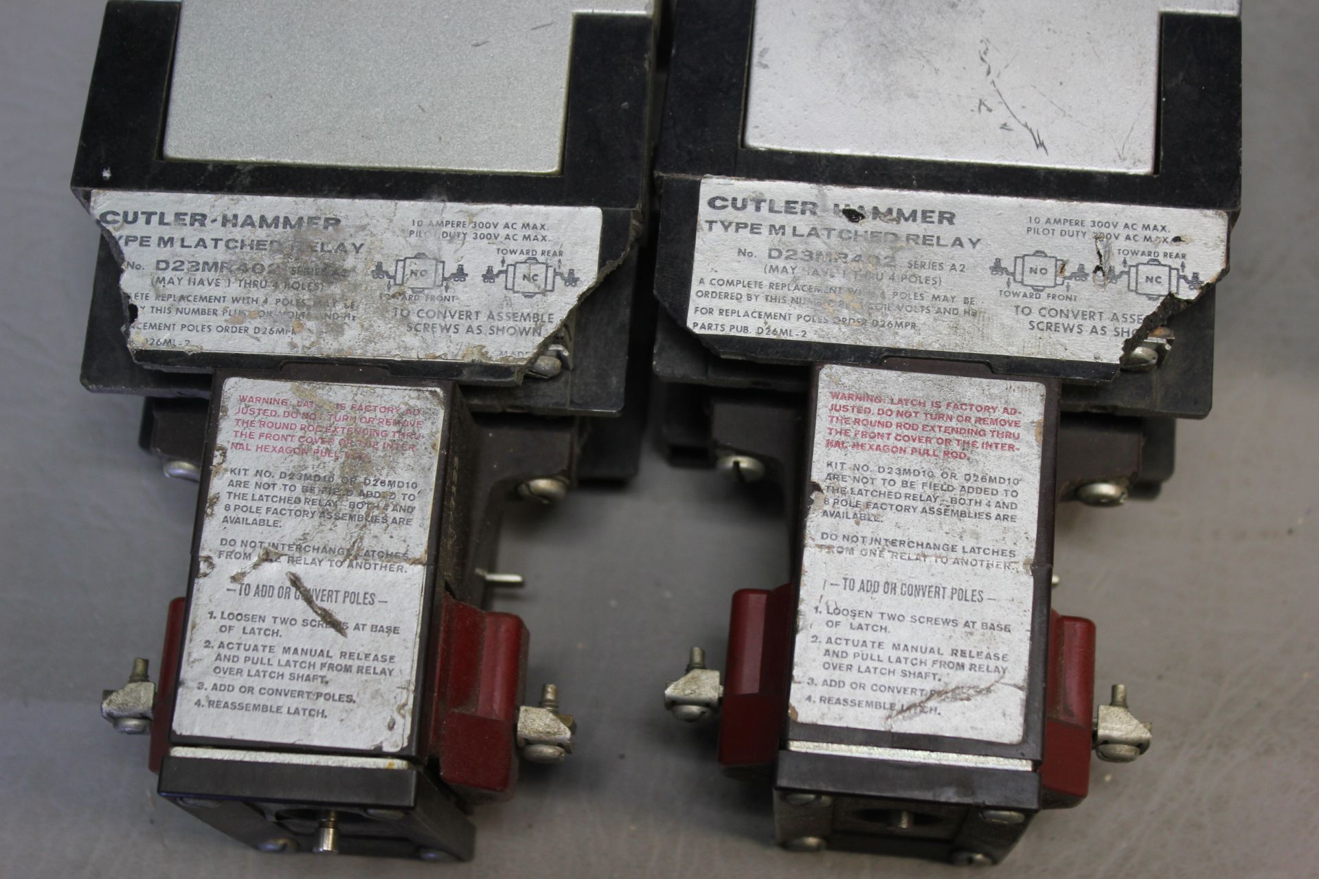 LOT OF CUTLER HAMMER TYPE M LATCHED RELAYS - Image 3 of 4