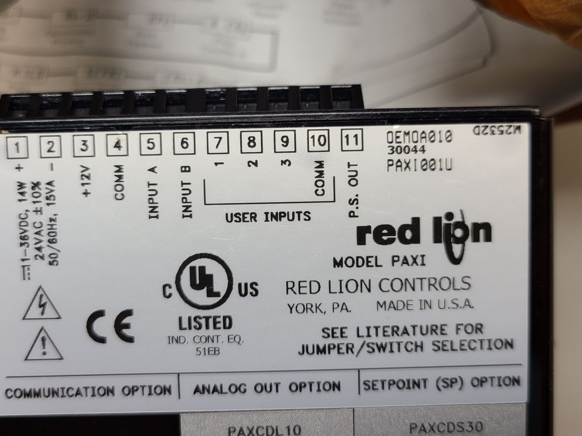 RED LION DIGITAL PANEL METER - Image 5 of 5