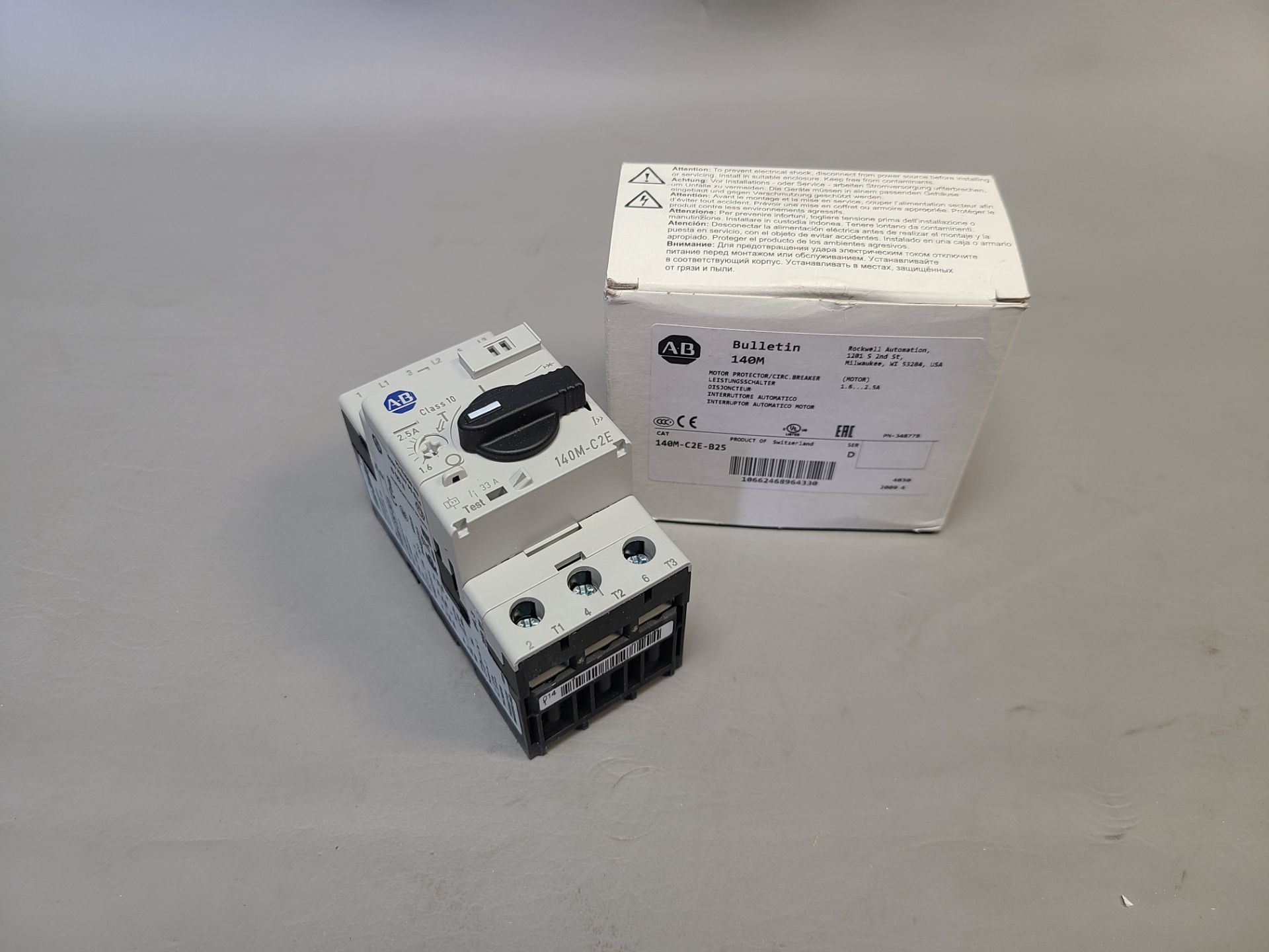 NEW ALLEN BRADLEY MOTOR PROTECTOR/CIRCUIT BREAKER