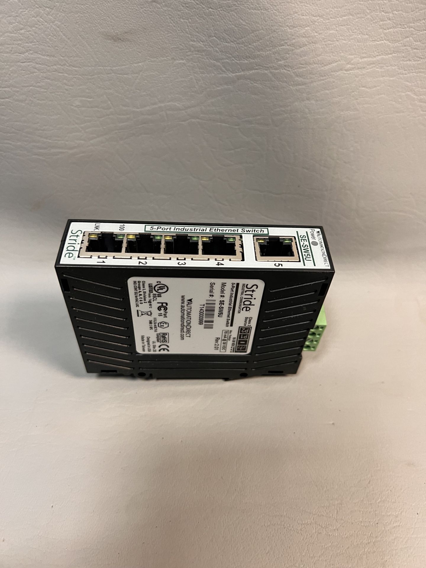 AUTOMATION DIRECT 5 PORT INDUSTRIAL ETHERNET SWITCH