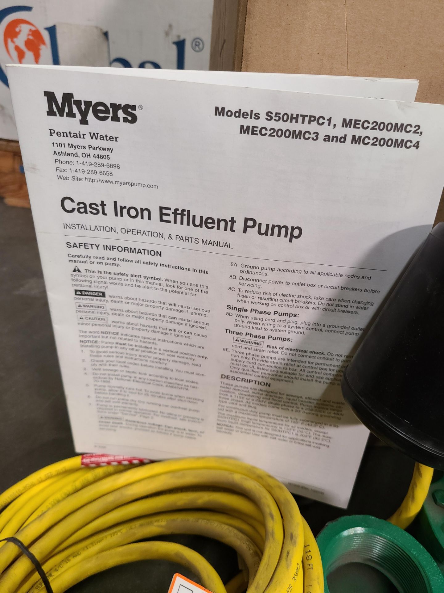 NEW PENTAIR/MYERS CAST IRON EFFLUENT PUMP - Image 5 of 10