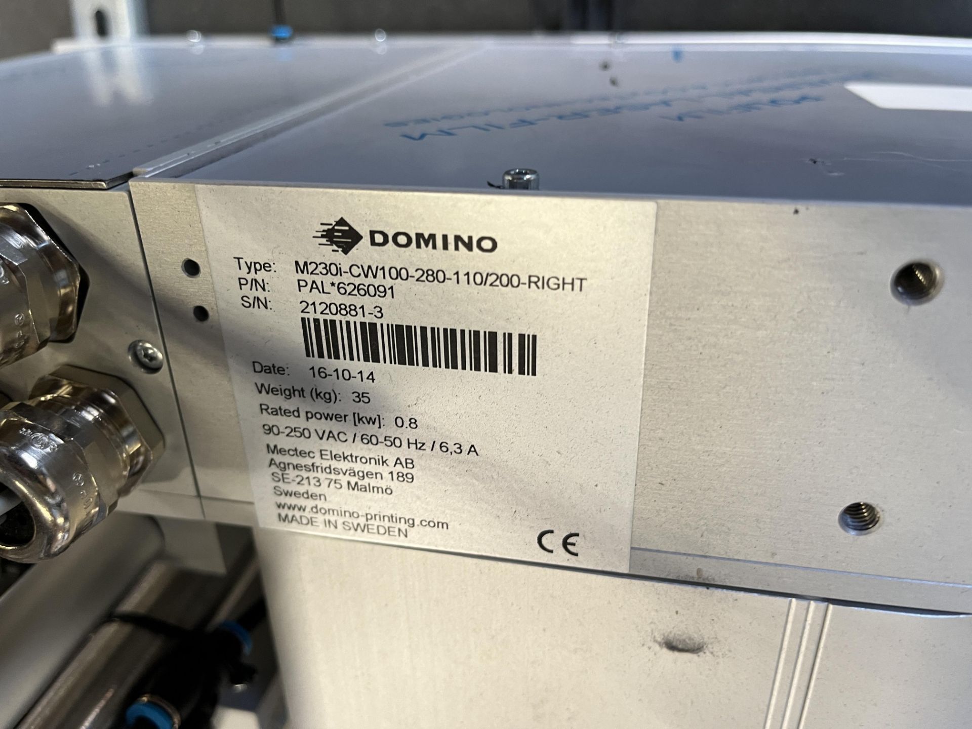 Domino Corner Wrap Labeler M230i - Image 6 of 9