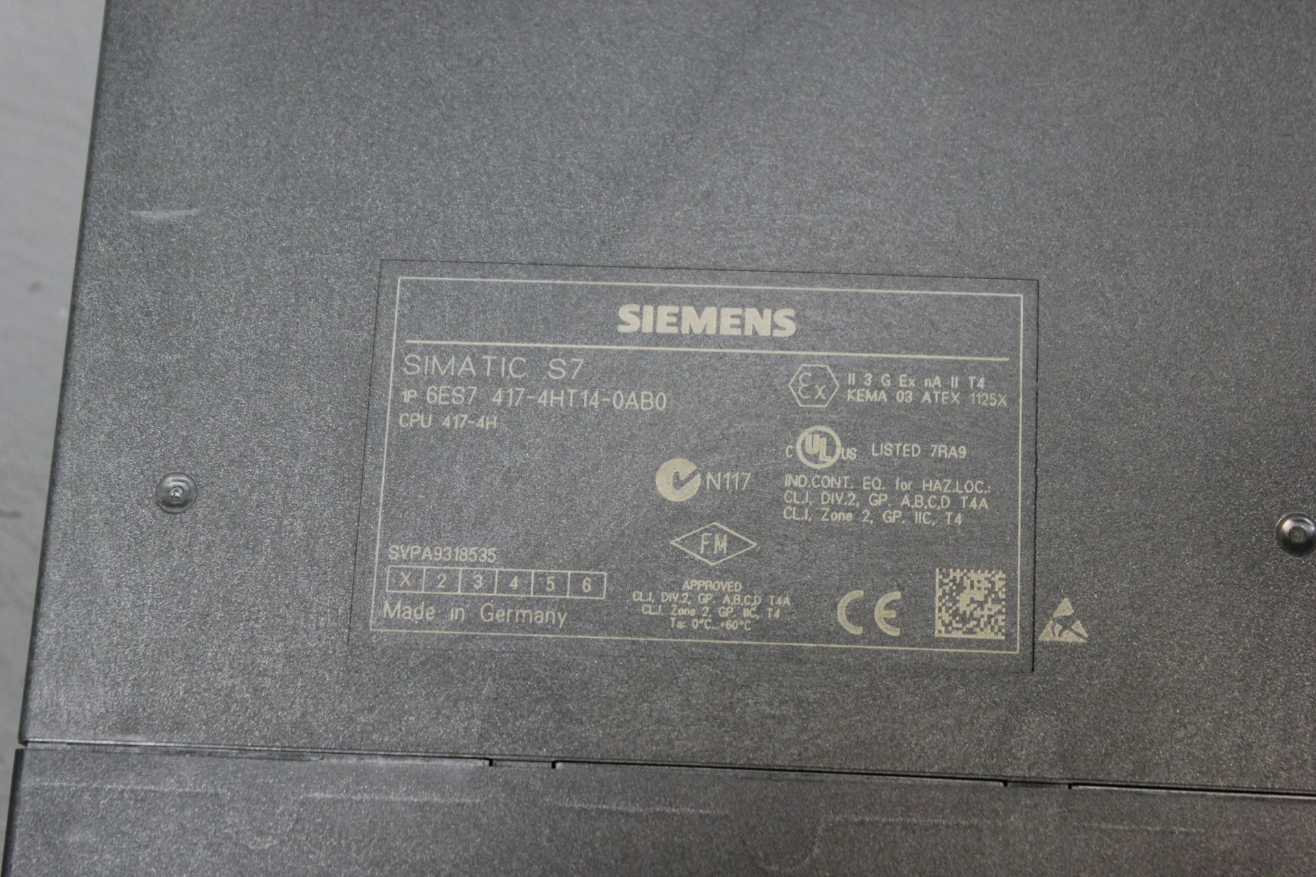 SIEMENS SIMATIC S7 PLC CPU 417-4H PROCESSOR - Image 4 of 4