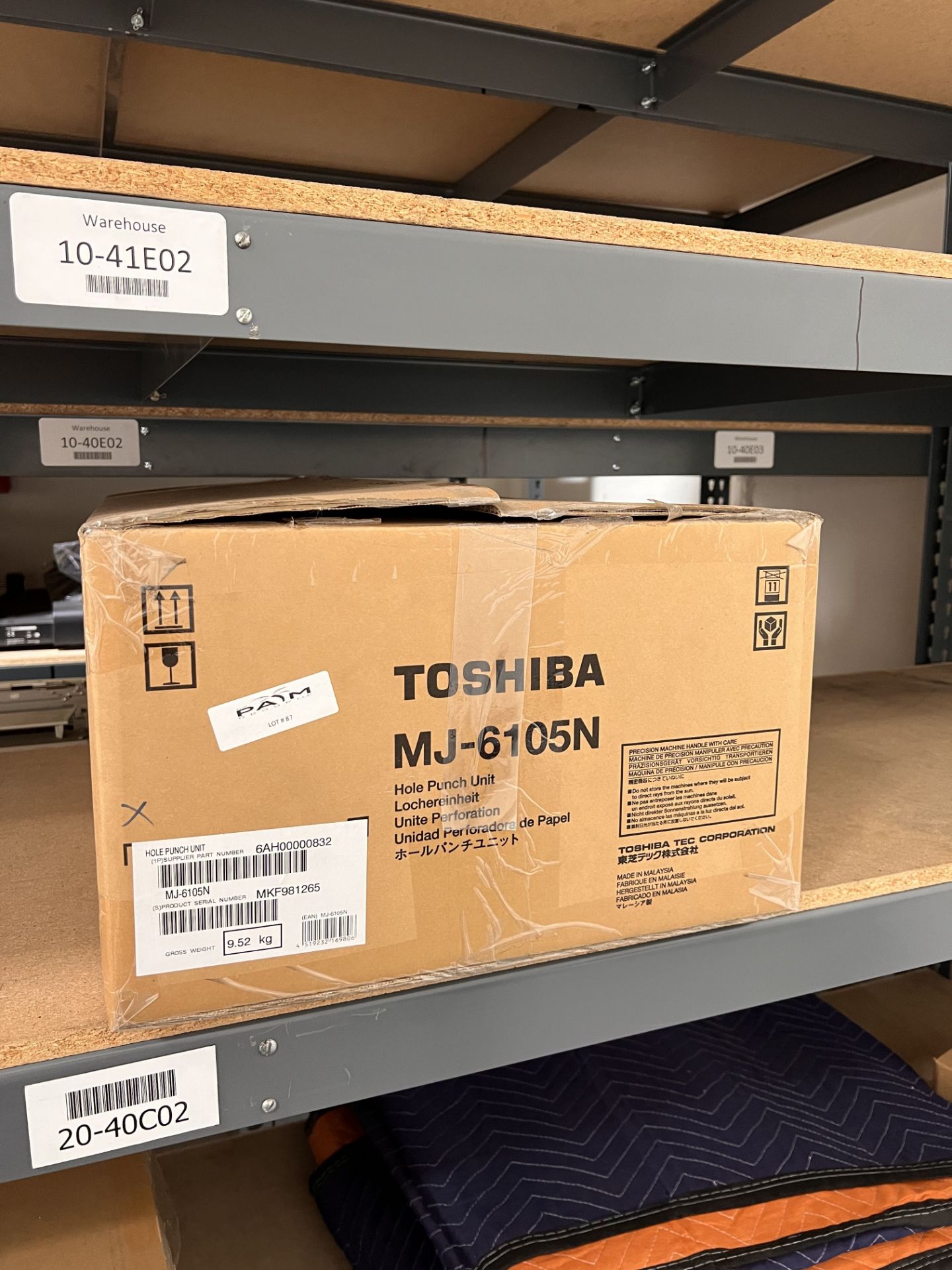 TOSHIBA HOLE PUNCH UNIT