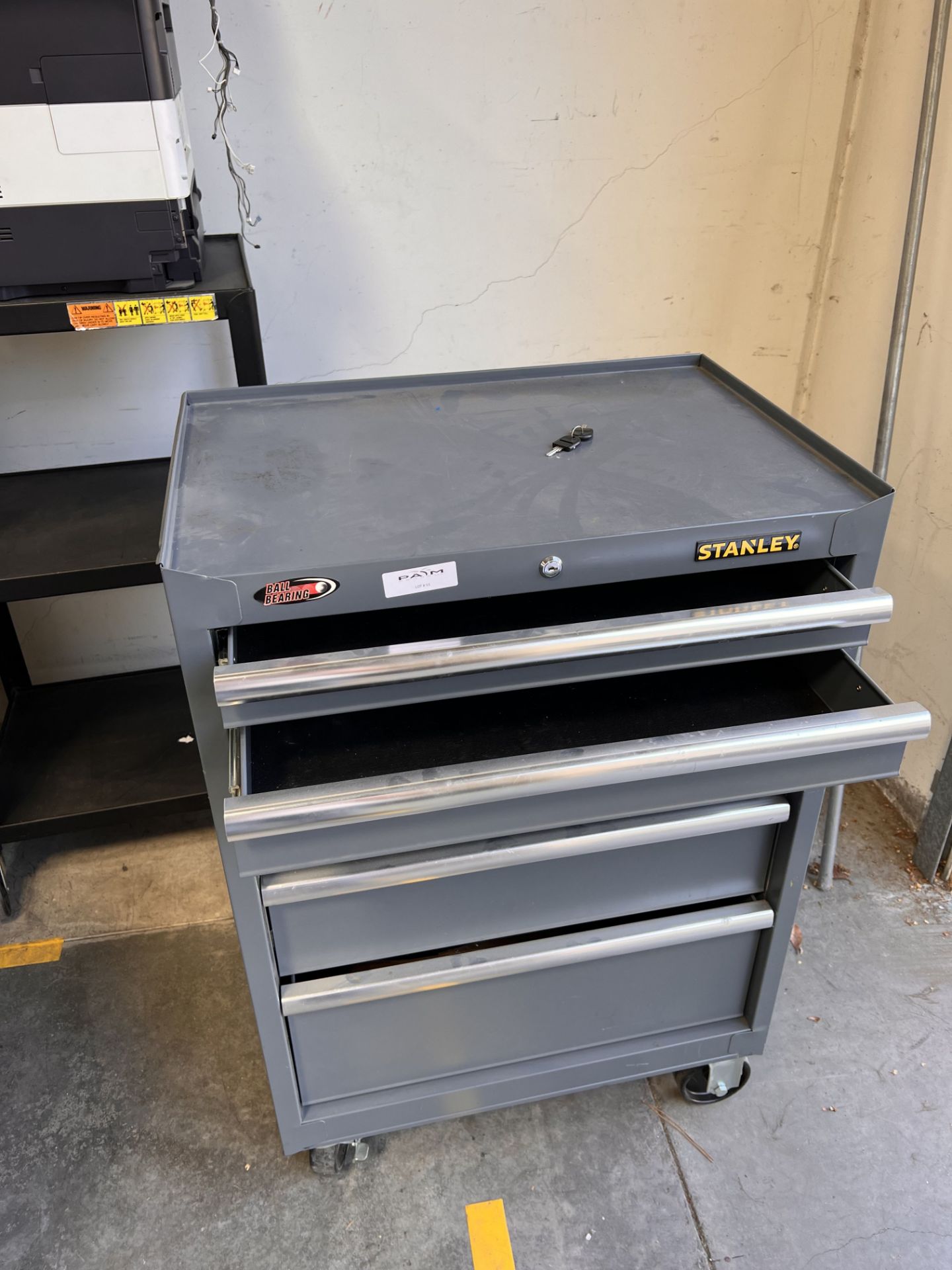 STANLEY 5 DRAWER ROLLING TOOL CABINET - Image 3 of 4