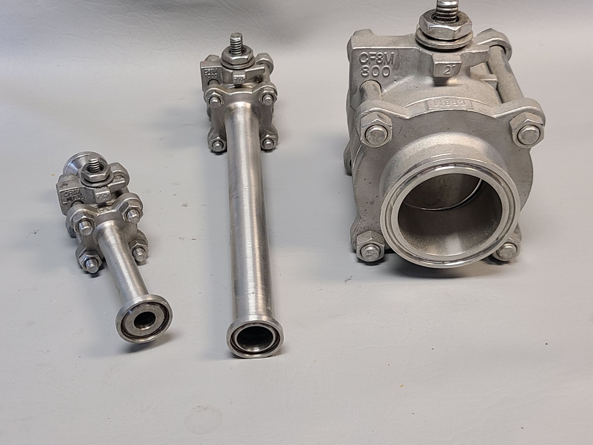 LOT OF 3 INLINE INDUSTRIES STAINLESS STEEL BALL VALVES - Image 5 of 9