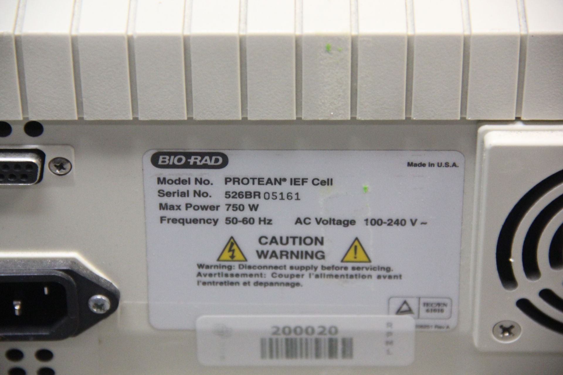 BIO-RAD PROTEAN IEF CELL ISOELECTRIC FOCUSER - Image 7 of 7