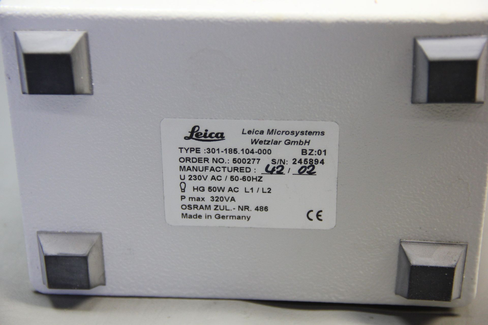 LEICA MICROSCOPE LIGHT SOURCE POWER SUPPLY - Image 4 of 4