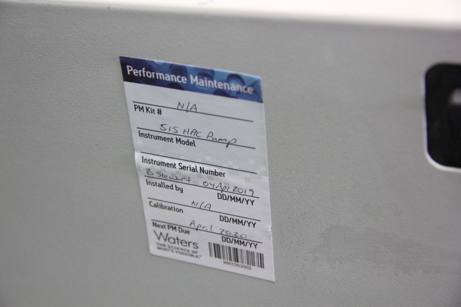 WATERS 515 HPLC PUMP - Image 8 of 10