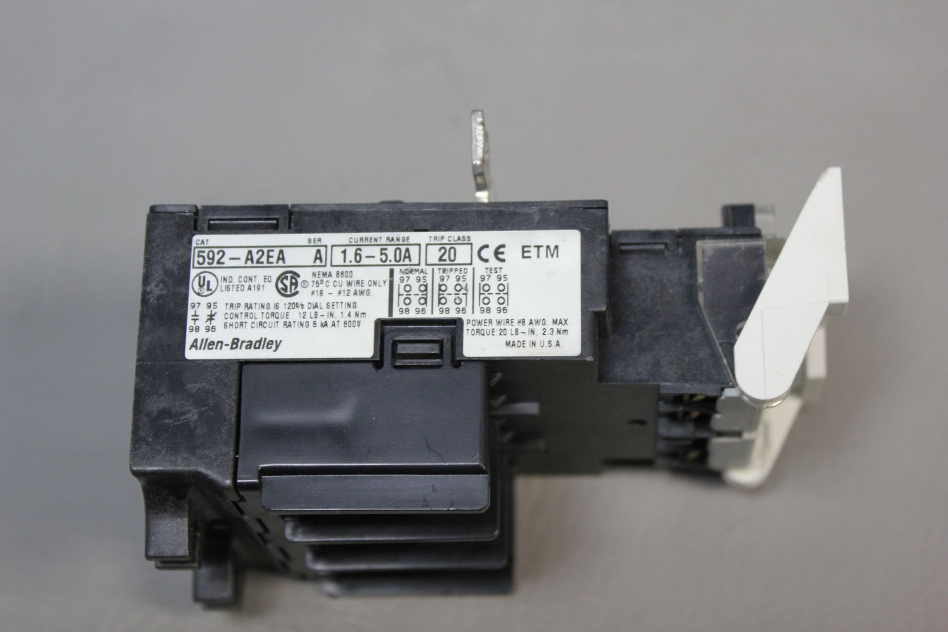 ALLEN BRADLEY OVERLOAD RELAY - Image 3 of 4