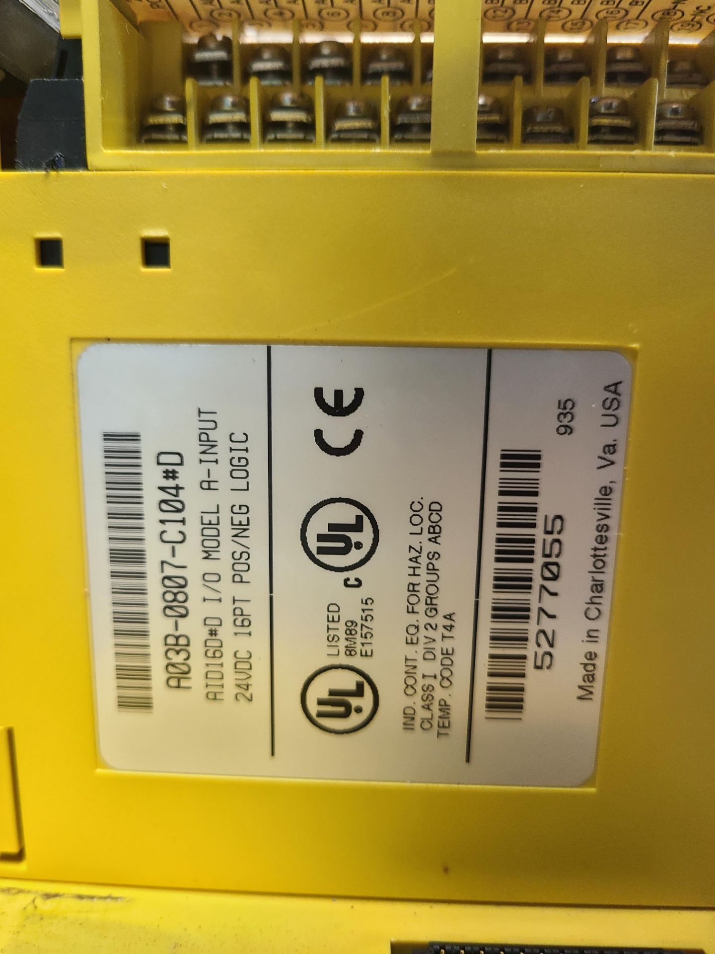 FANUC PLC RACK WITH 10 MODULES - Image 7 of 18