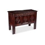 A Charles II oak chest, North Country