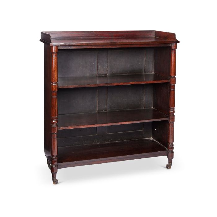 A Regency rosewood low open bookcase