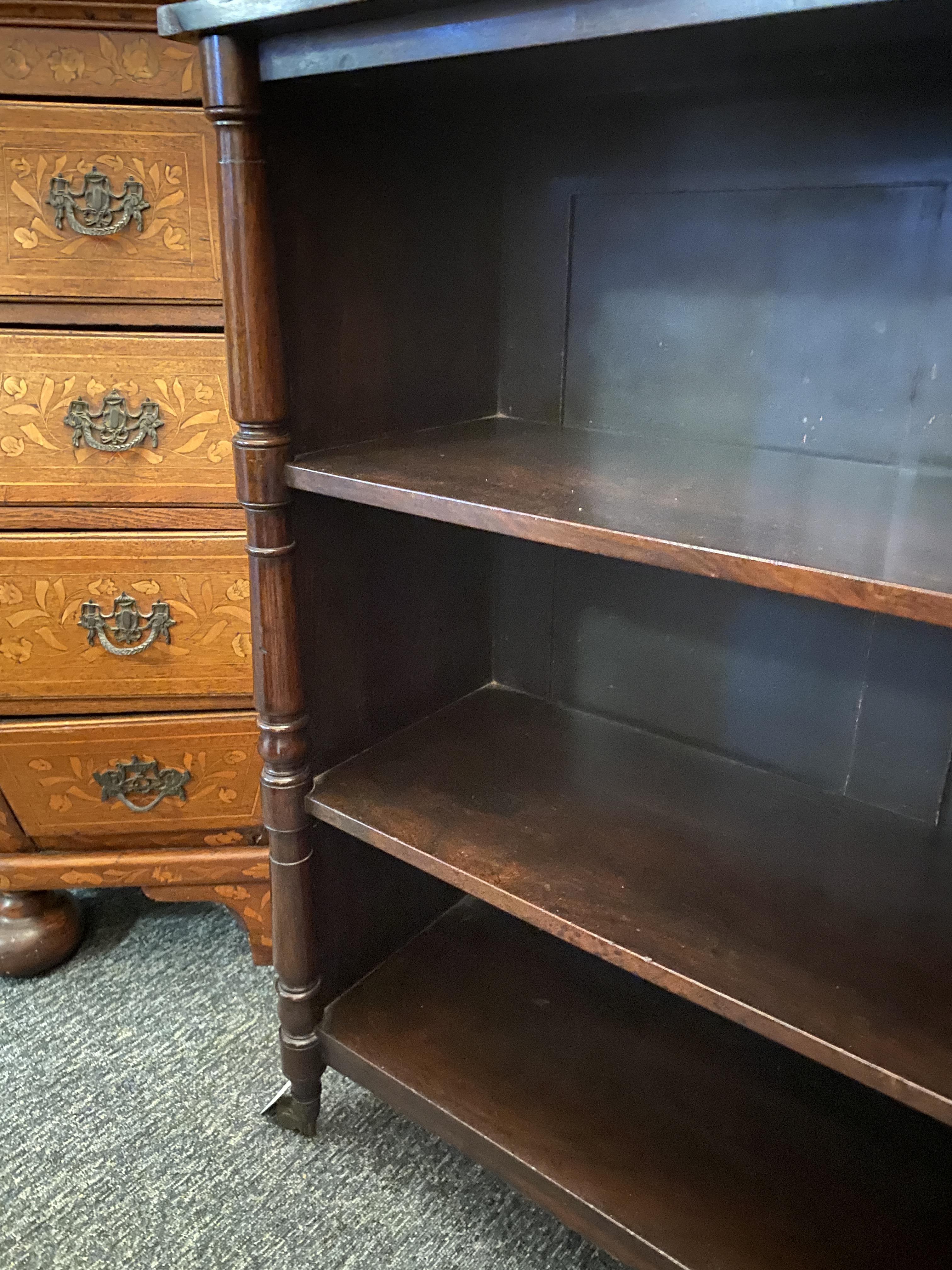 A Regency rosewood low open bookcase - Image 9 of 10