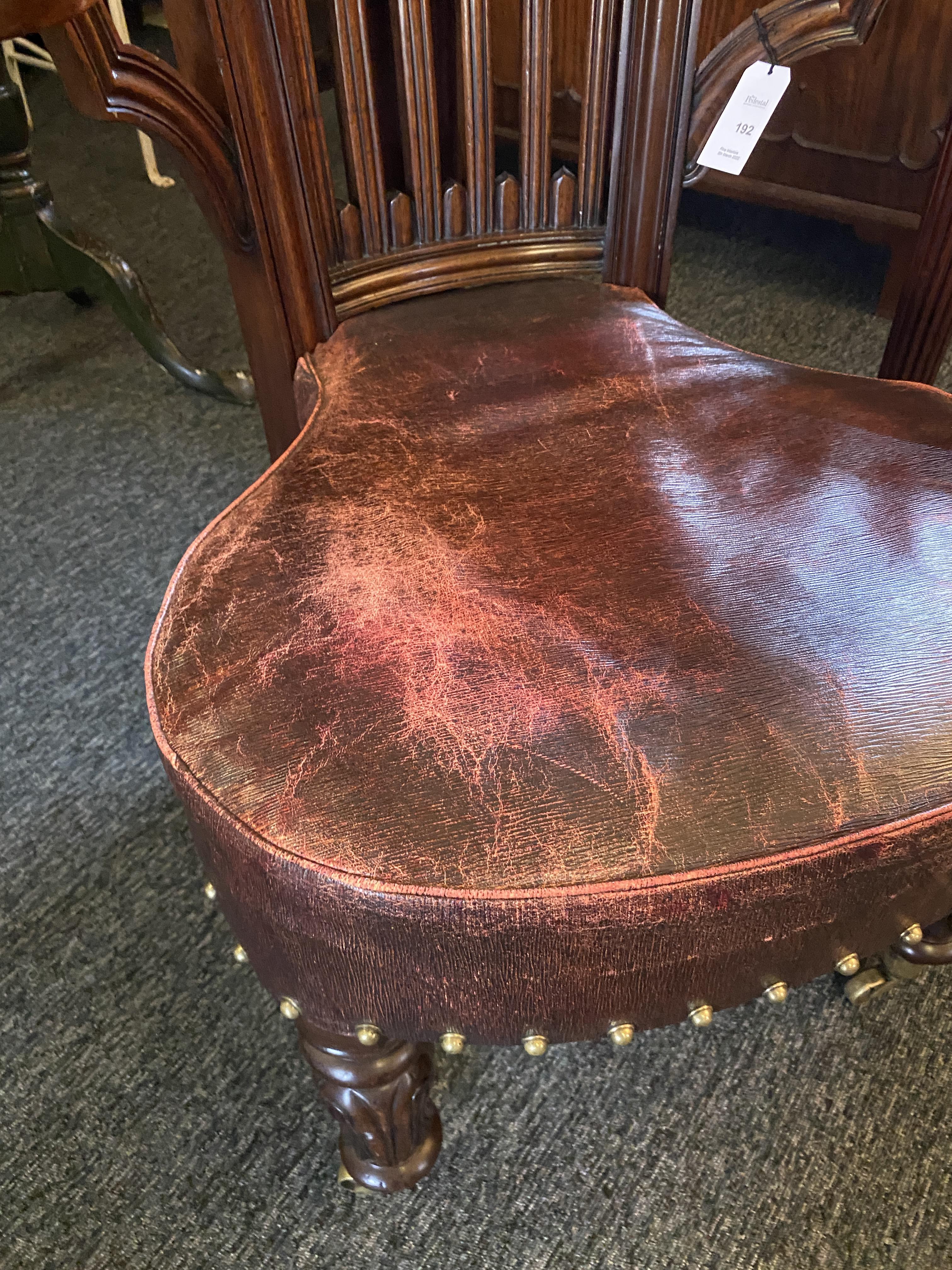 A George IV carved mahogany reading / library chair attributed to Morgan & Saunders - Image 14 of 27