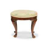 A George I walnut stool